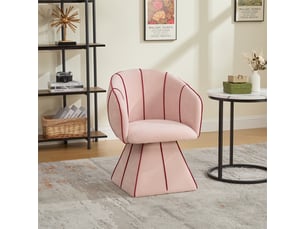 Fauteuil fixe  <strong></strong> Tissu rose