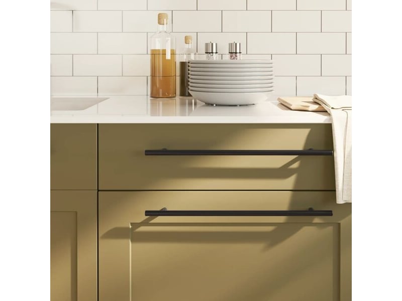  Poignée d'armoire vidaxl, 320 mm, noire  - Conforama B