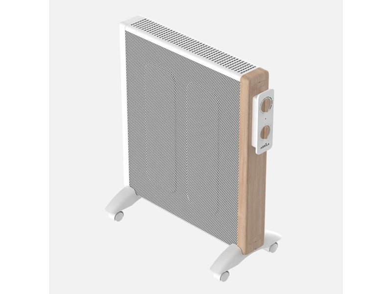 Fabrilamp badin radiateur mica 2000 w 4 éléments blanc et effet bois 283122068 - Conforama C