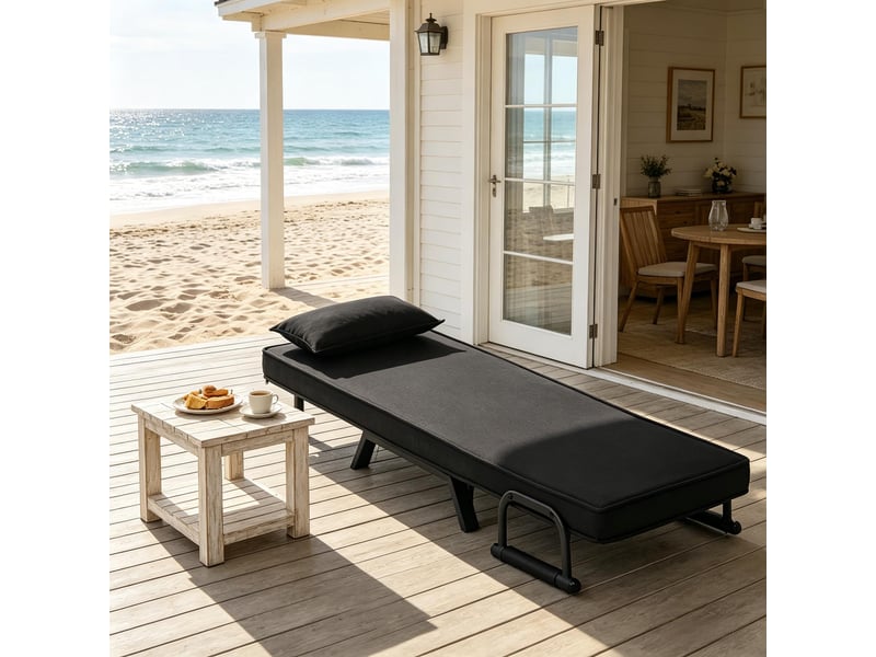 Fauteuil-lit convertible extensible, dossier réglable, fauteuil tv multifonction 1 place - Conforama E