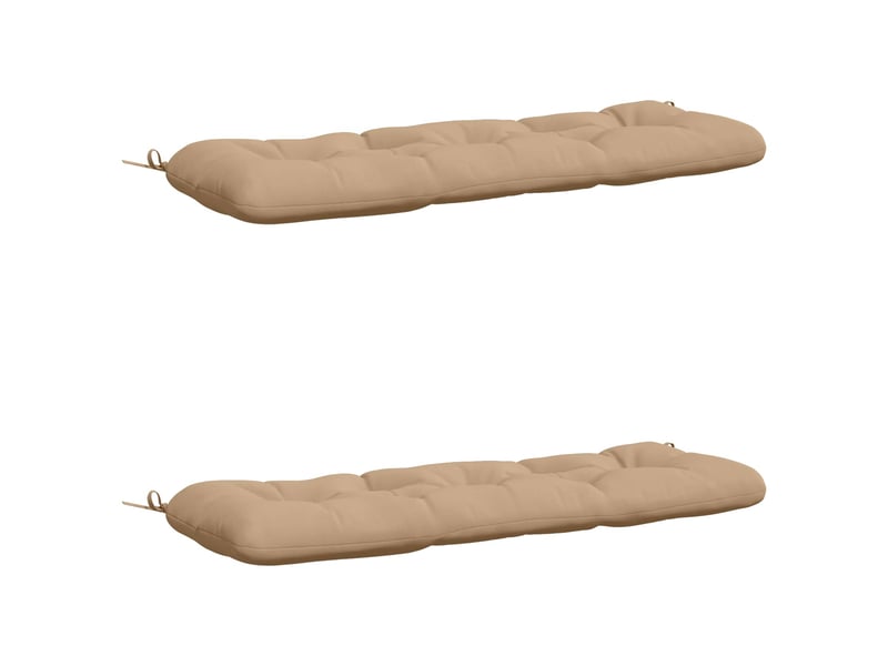 Lot de 2 coussins de banc, coussins d'assise vianen 100 % polyester sable cf57668  - Conforama A