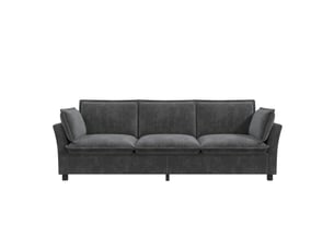 Canapé droit fixe  OPULERANE TRADING LTD 4 places Tissu gris