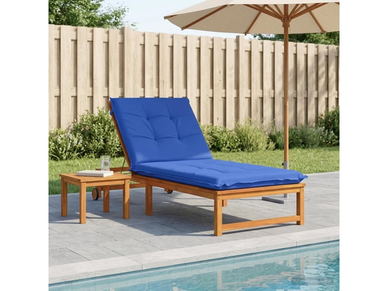 Coussin de transat, coussin pour bain de soleil gemert 100 % polyester bleu royal cf56134 - Conforama B