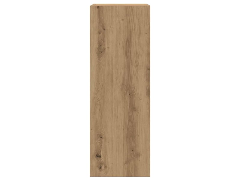  Lot de 2 meuble tv bas salon chêne artisanal 30,5x30x90cm bois d'ingénierie  - Conforama D