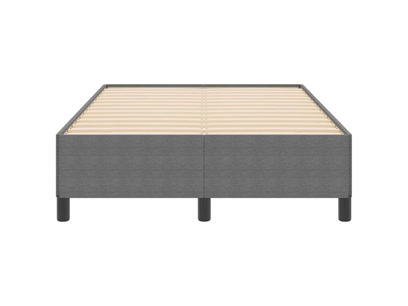  Lit double- lit adulte -  lit à lattes gris clair 120 x 190 cm tissu en velours côtelé  - Conforama D