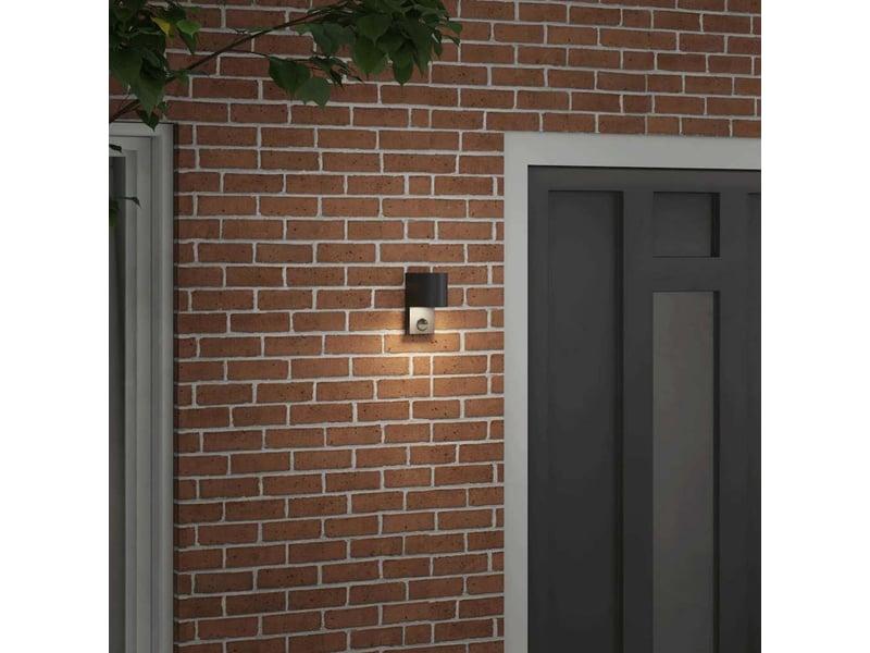 Applique murale extérieure noir 12x7x15 cm acier inoxydable shl69014 - Conforama C
