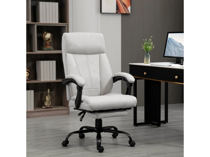  Fauteuil de bureau corelena massage chauffage inclinaison gris clair  - Conforama C