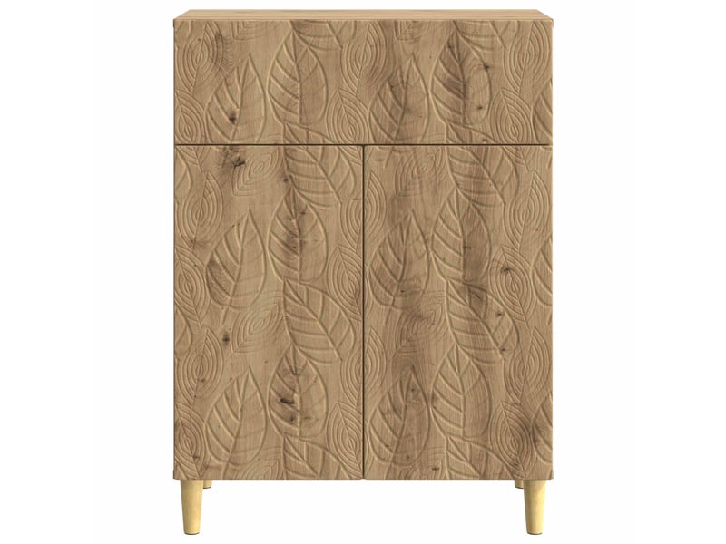Buffet - bahut - meuble de rangement chêne artisanal 66 x 34,5 x 90 cm bois d'ingénierie - Conforama E
