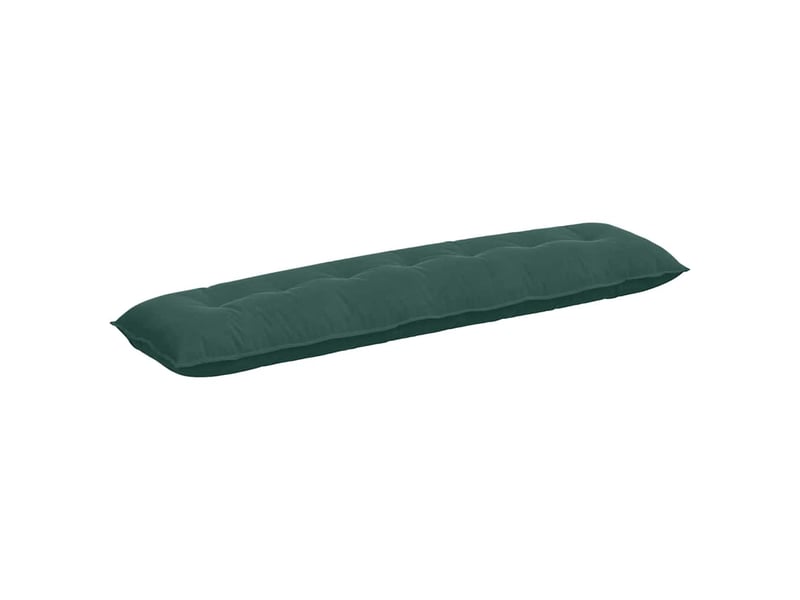Coussin de dos, coussin de dossier vert foncé 200 x 50 cm tissu en velours côtelé cf55086 - Conforama A