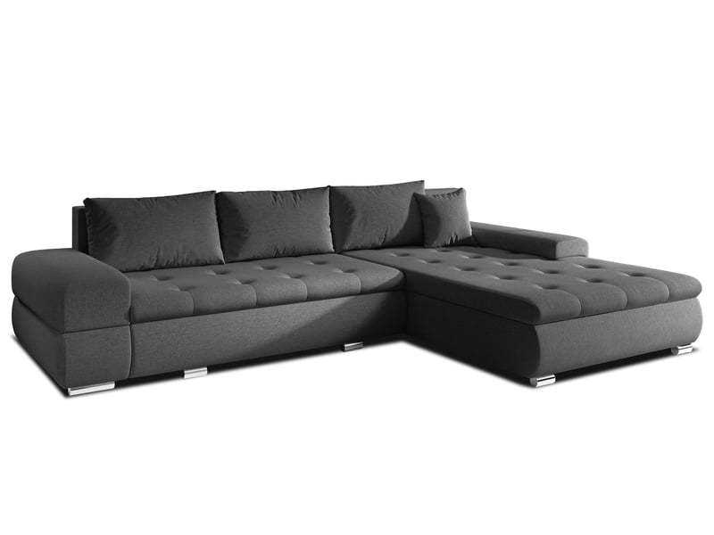Canapé d’angle sivaso gris foncé 310 cm convertible Sivaso - Conforama A