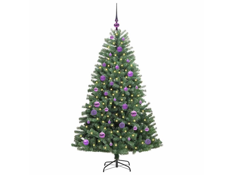 Sapin de noël artificiel, arbre de noël à branches articulées vert 150 cm shl6341 - Conforama C
