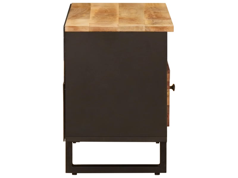 Meuble tv - banc tv - meuble de rangement marron 80 x 33 x 46 cm bois de mangue massif - Conforama D