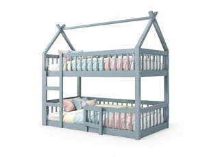 Lit mezzanine 90x200 cm STILVORA coloris gris