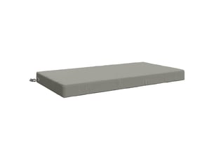 Coussin d'assise, coussin pour chaisecanapé soest 100 % polyester gris 120 x 80 x 10 cm cf51435