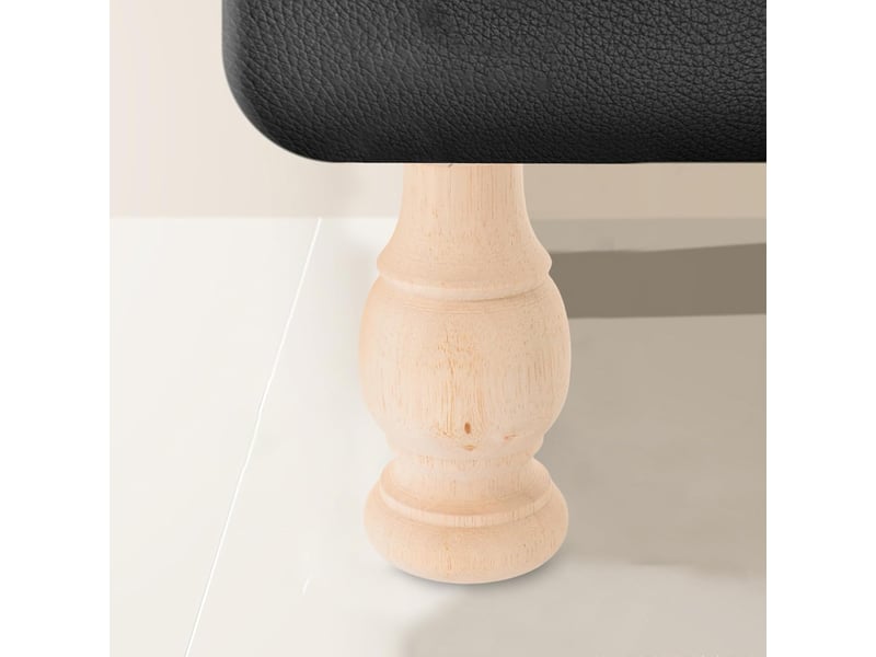  4pièces meubles bois massif sculpté ronds et courts pour tables et canapés de rechange bois  - Conforama E
