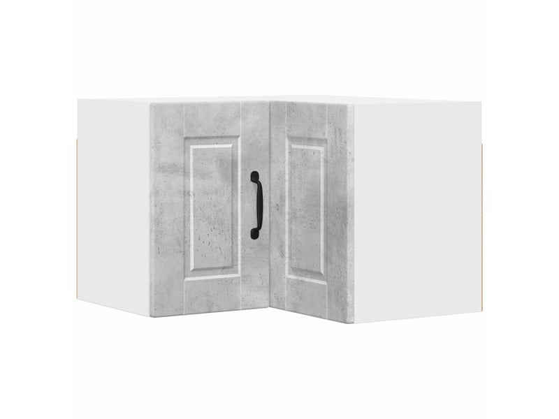  Meuble mural de cuisine, armoire d'angle cuisine porto gris béton 57x57x40cm  - Conforama A