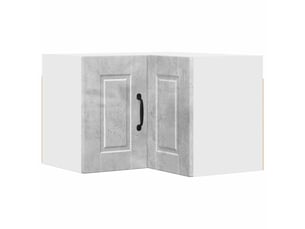 Meuble mural de cuisine, armoire d'angle cuisine porto gris béton 57x57x40cm