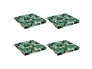 Lot de 4 coussins de siège, coussins d'assise soest 100 % polyester cf60175