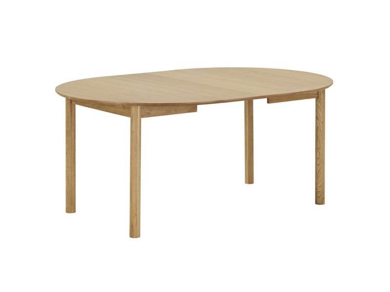 Rimini-table à manger extensible ø120 cm (170-220 cm) chêne naturel - Conforama D