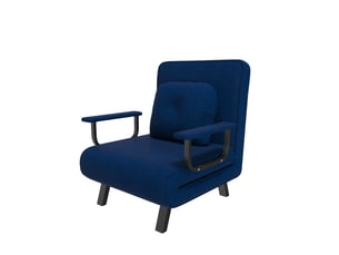 Fauteuil convertible <strong>MODFU</strong> Tissu bleu