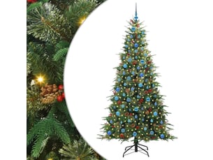 Sapin de noël - arbre de noël artificiel à branches articulées vert 210 cm