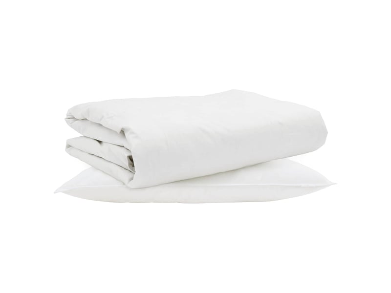  Duvet d'été simple avec oreiller 2 pcs - couette blanc plume de canard  - Conforama A
