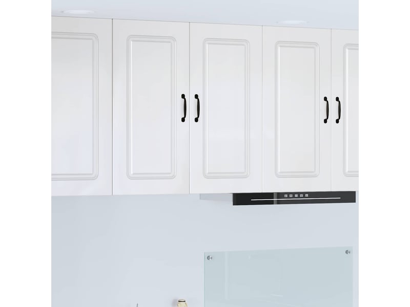 Meuble mural de cuisine | armoire de cuisine blanc brillant 80x31x80cm shl6606 - Conforama B
