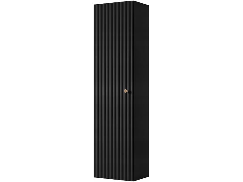  Meuble colonne suspendu de salle de bain bello noir 35 × 136 cm  - Conforama A