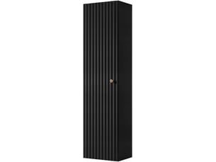 Meuble colonne suspendu de salle de bain bello noir 35 × 136 cm