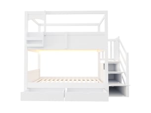 Lit superposé 90x200 cm VVBV LDB00609AAK-conf-NEW coloris blanc