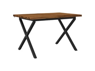 Vidaxl table à manger en bord vivant 120 x 80 x 75 cm