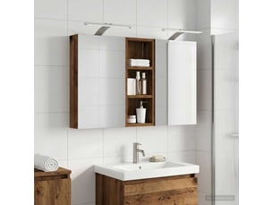 Ensemble de meubles de salle de bain 3 pcs 80x10.5x50 cm shl6394