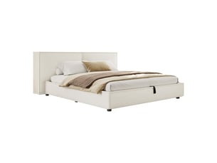 Lit coffre 180x200 cm SEYAKANY   coloris blanc