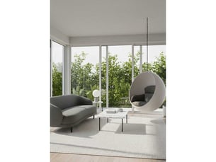 Tapis uni toulon 145 crème - 240x330 cm