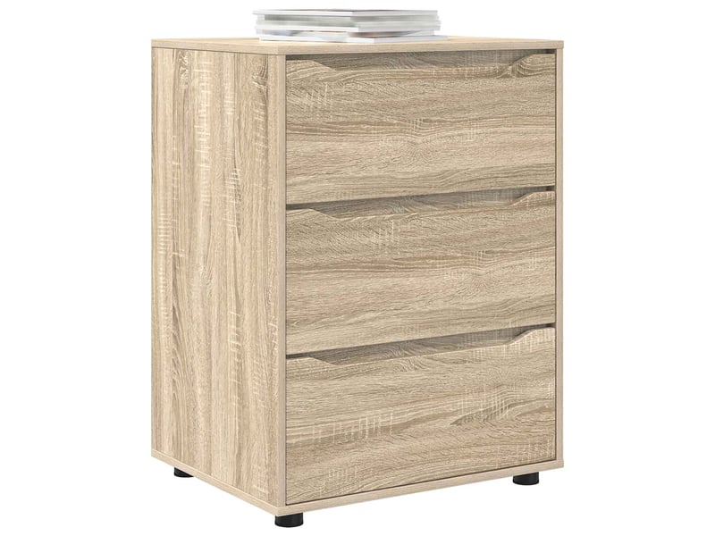  Armoire de rangement, commode de rangement 60 x 48 x 81 cm bois d'ingénierie shl5591  - Conforama C