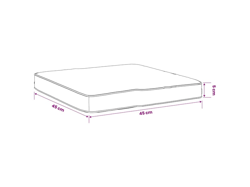 Lot de 4 coussins de siège, coussins d'assise vught 100 % polyester gris cf60718 - Conforama E