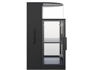 Vitrine coloris noir VIVRYN - x112 cm