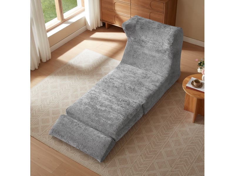  Chauffeuse convertible modenvie en mousse grise 90 x 118 x 86 cm  - Conforama E