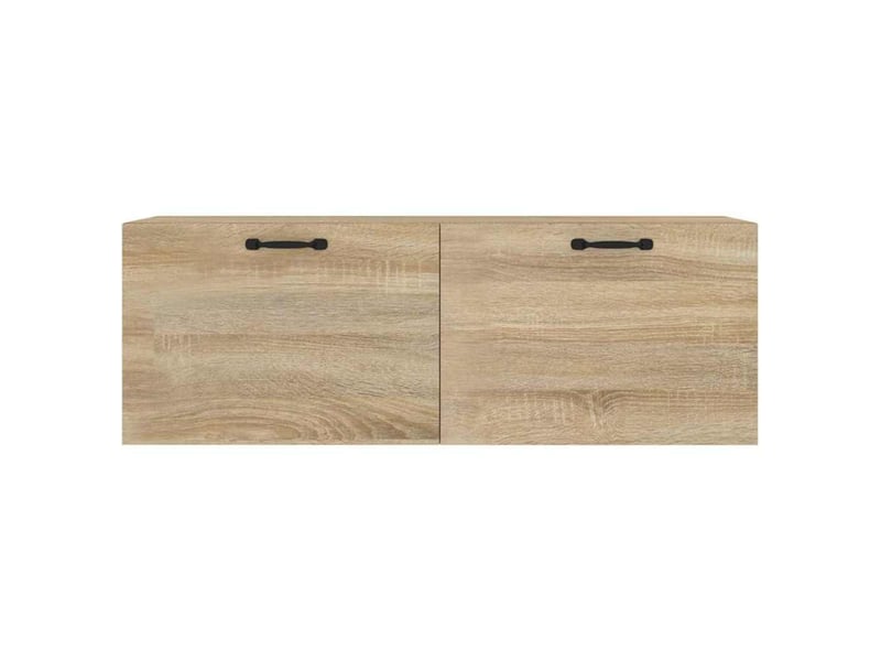  Armoire murale salon chêne sonoma 100x36,5x35cm bois d'ingénierie shl867  - Conforama E