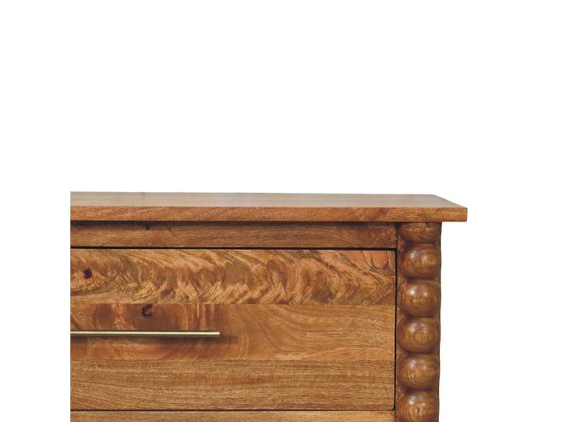 Artisan furniture commode spindle en bois massif, 3 tiroirs  - Conforama D
