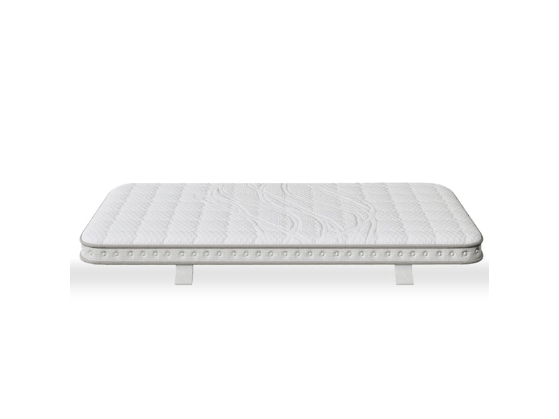 Matelas à ressorts ensachés 90x200 cm,fermeté h3,7 zones de confort,mousse froide,certifié oeko-tex,10 cm,livré roulé,blanc - Conforama B