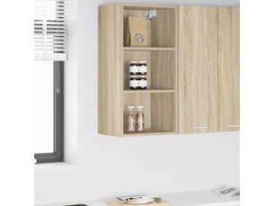 Meuble de rangement cuisine, armoire suspendue chêne sonoma 40x29,5x80cm