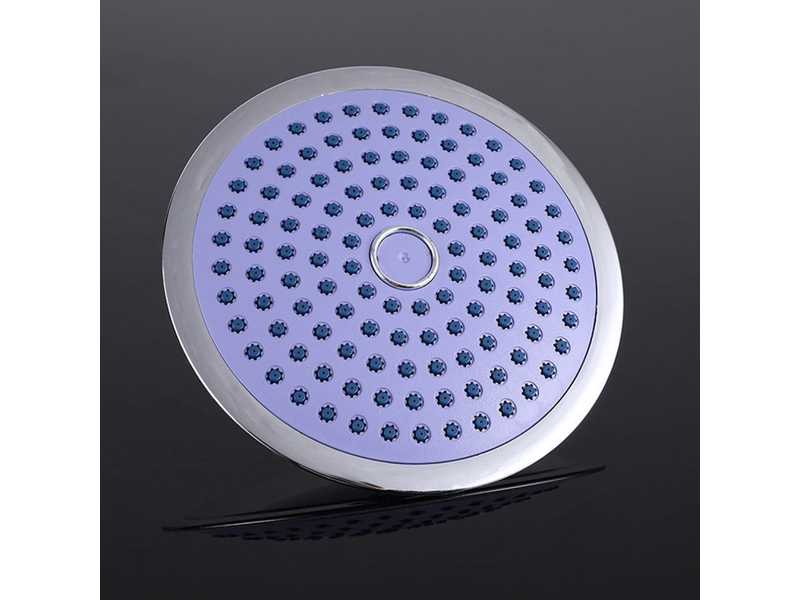  Pommeau de douche rond à effet pluie, pommeau de douche rond chromé haute pression (grand diamètre 190 mm)  - Conforama B