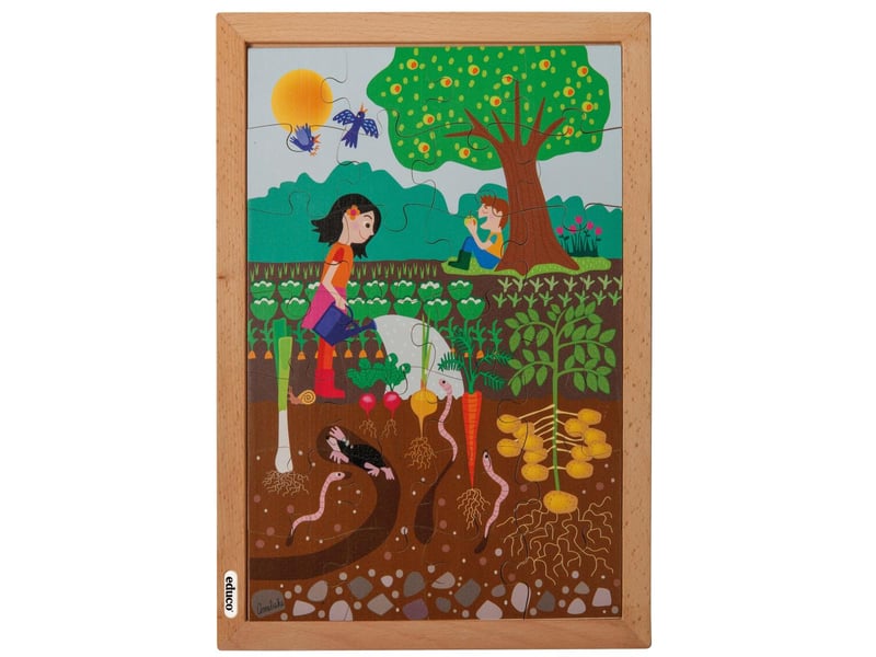  Educo dessus et dessous - dans le jardin  28 pièces de puzzle 8719924041311 - Conforama A