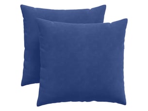 Lot de 2 coussins de canapé, coussins décoratifs bleu police 45 x 45 cm cf59018