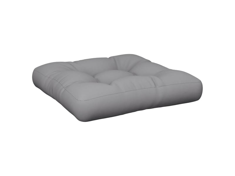  Coussin de palette, coussin de chaise, coussin de canapé gris 60x60x12 cm tissu cf55350  - Conforama A