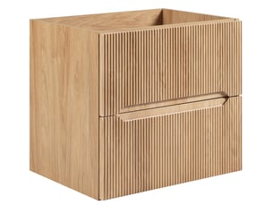 Meuble sous vasque suspendu novo effet chêne hikora 60 cm