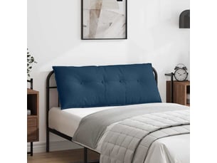 Coussin de dos, coussin de dossier bleu 120 x 19 x 50 cm tissu cf54506
