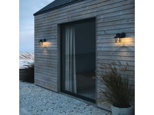 Applique descendante extérieur adapté aux zones côtières, vejers en métal noir, ip54, nordlux