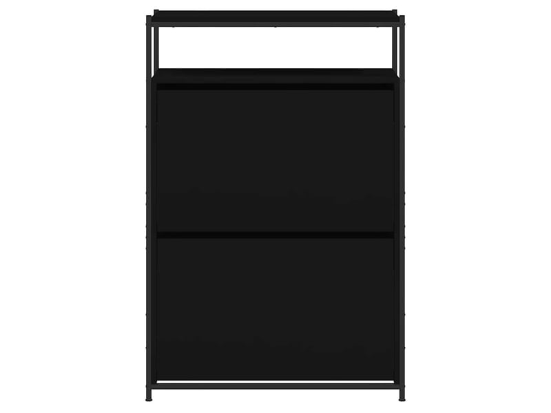  Meuble à chaussures, cabinet à chaussures noir 75x34x112 cm  - Conforama E